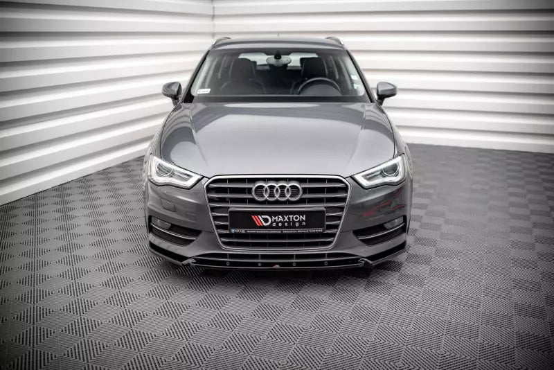 Maxton Design Frontlippe für Audi A3 Sportback 8V Hochglanz schwarz – Ansicht 2