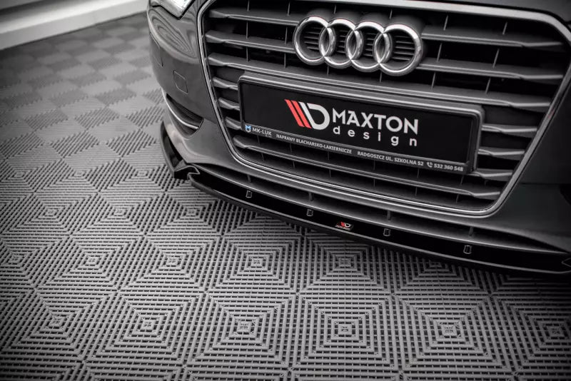 Maxton Design Frontlippe für Audi A3 Sportback 8V Hochglanz schwarz – Ansicht 3