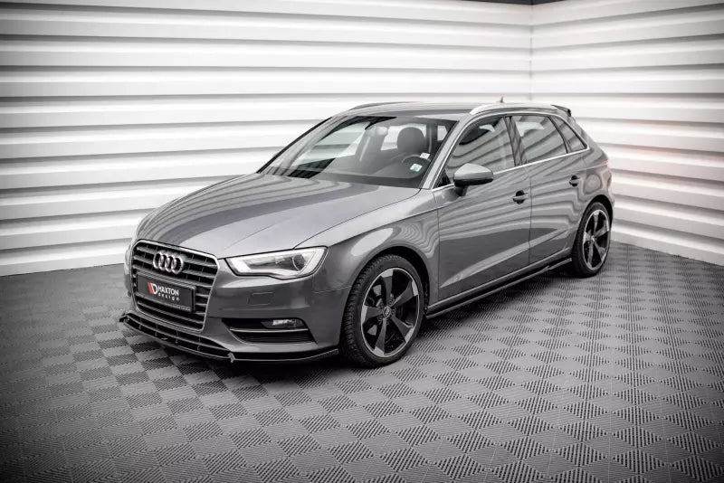 Maxton Design Seitenschweller (Paar) für Audi A3 Sportback 8V Hochglanz schwarz – Ansicht 3