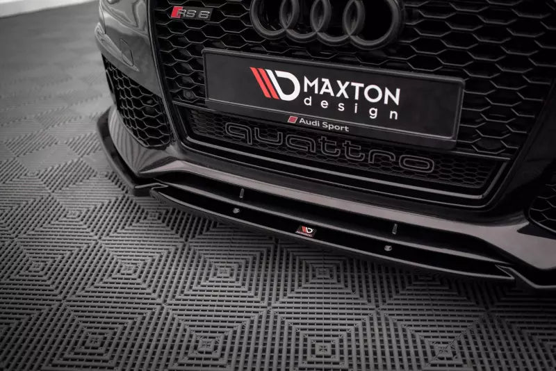 Maxton Design Frontlippe für Audi RS6 C7 Hochglanz schwarz – Ansicht 3