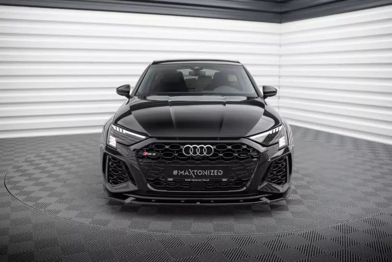 Maxton Design Frontlippe V.1 für Audi RS3 8Y Hochglanz schwarz – Ansicht 2