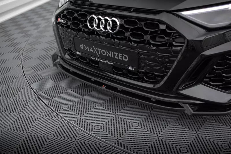 Maxton Design Frontlippe V.1 für Audi RS3 8Y Hochglanz schwarz – Ansicht 3
