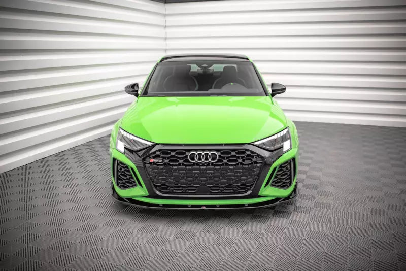 Maxton Design Frontlippe V.2 für Audi RS3 8Y Hochglanz schwarz – Ansicht 2