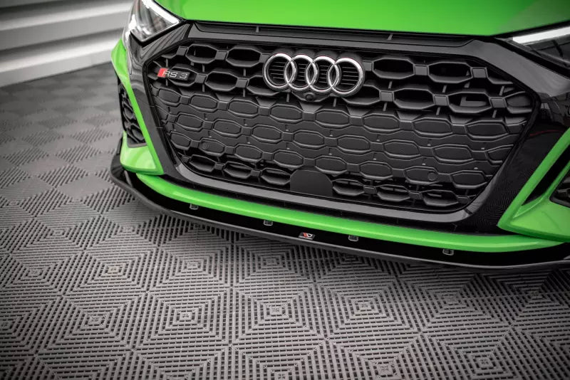 Maxton Design Frontlippe V.2 für Audi RS3 8Y Hochglanz schwarz – Ansicht 3