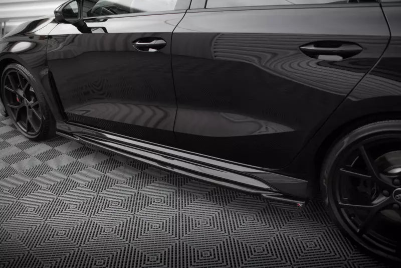 Maxton Design Seitenschweller (Paar) für Audi RS3 Limousine / Sportback 8Y Hochglanz schwarz – Ansicht 2