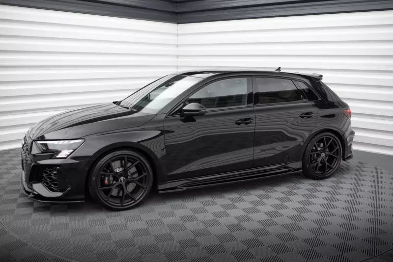 Maxton Design Seitenschweller (Paar) für Audi RS3 Limousine / Sportback 8Y Hochglanz schwarz – Ansicht 3