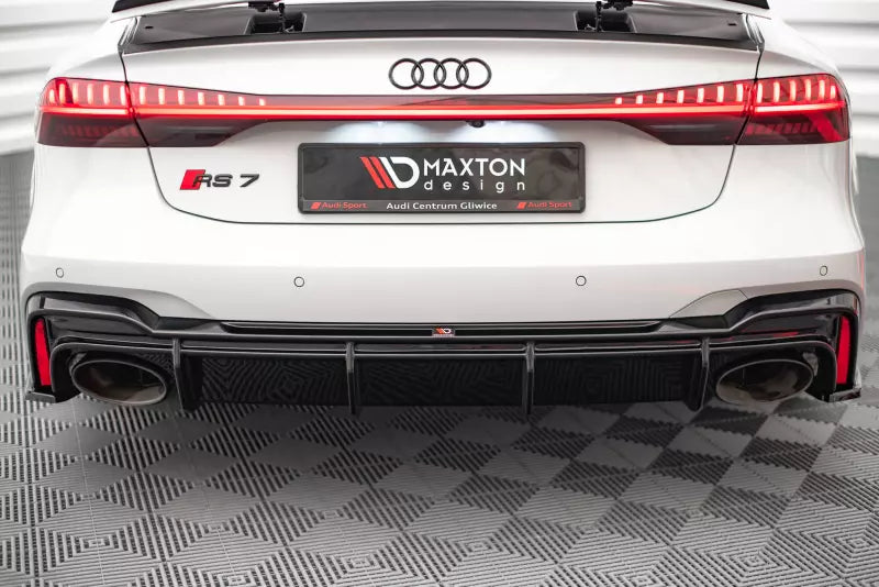 Maxton Design Heckdiffusor für Audi RS6 / RS7 C8 Hochglanz schwarz – Ansicht 1