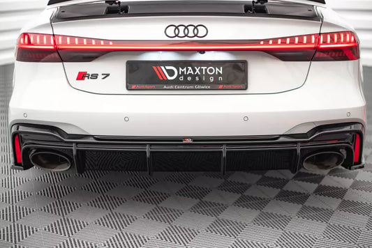 Maxton Design Heckdiffusor für Audi RS6 / RS7 C8 Hochglanz schwarz – Ansicht 1