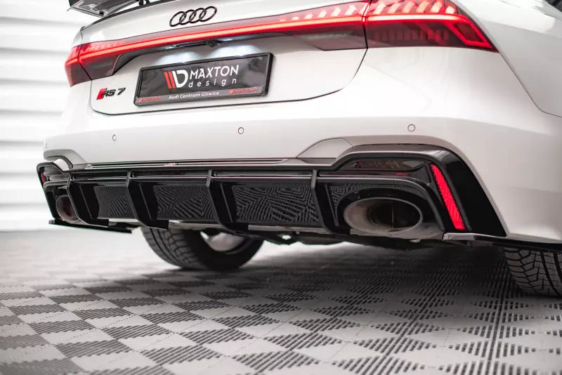 Maxton Design Heckdiffusor für Audi RS6 / RS7 C8 Hochglanz schwarz – Ansicht 2
