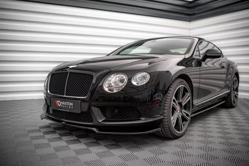 Maxton Design Frontlippe V.1 für Bentley Continental GT V8 S Mk2 Hochglanz schwarz – Ansicht 1