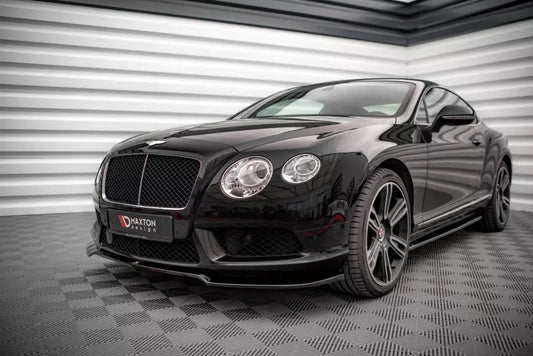 Maxton Design Frontlippe V.1 für Bentley Continental GT V8 S Mk2 Hochglanz schwarz – Ansicht 1