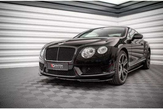 Maxton Design Frontlippe V.2 für Bentley Continental GT V8 S Mk2 Hochglanz schwarz – Ansicht 1