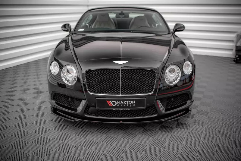 Maxton Design Frontlippe V.2 für Bentley Continental GT V8 S Mk2 Hochglanz schwarz – Ansicht 2