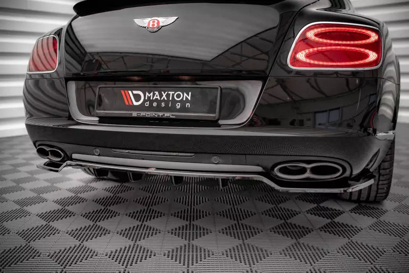 Maxton Design Heckdiffusor DTM Look für Bentley Continental GT V8 S Mk2 Hochglanz schwarz – Ansicht 1