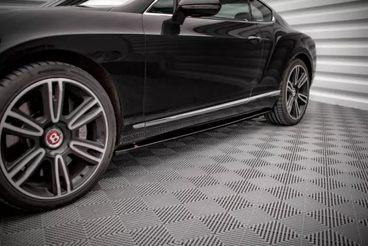 Maxton Design Seitenschweller (Paar) für Bentley Continental GT V8 S Mk2 Hochglanz schwarz – Ansicht 1