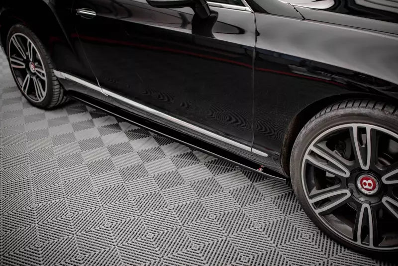 Maxton Design Seitenschweller (Paar) für Bentley Continental GT V8 S Mk2 Hochglanz schwarz – Ansicht 3