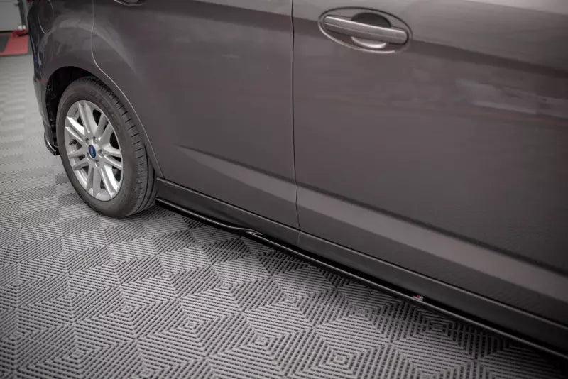 Maxton Design Seitenschweller (Paar) für Ford C-Max Mk2 Hochglanz schwarz – Ansicht 2