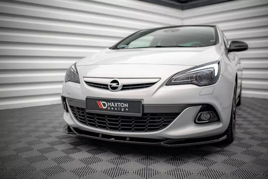 Maxton Design Frontlippe V.1 für Opel Astra GTC OPC-Line J Hochglanz schwarz – Ansicht 1