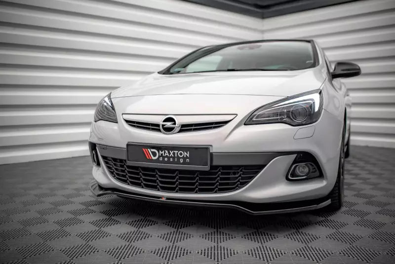 Maxton Design Frontlippe V.2 für Opel Astra GTC OPC-Line J Hochglanz schwarz – Ansicht 1