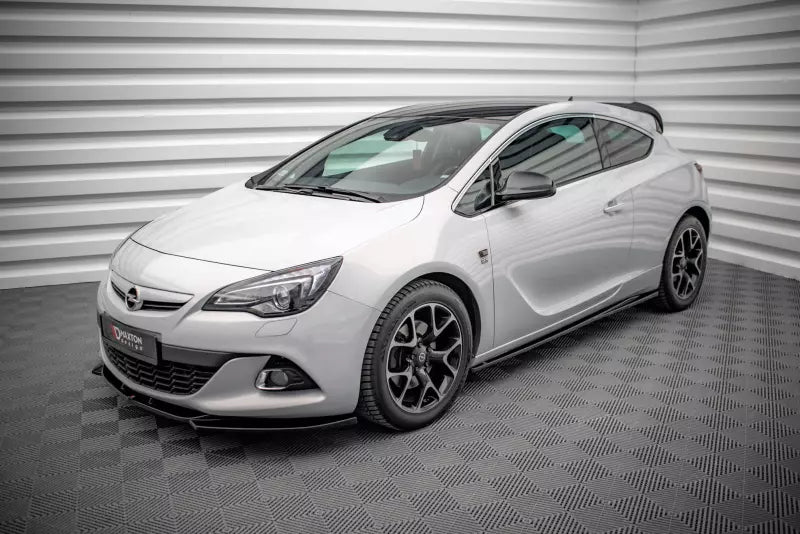 Maxton Design Seitenschweller (Paar) für Opel Astra GTC OPC-Line J Hochglanz schwarz – Ansicht 1