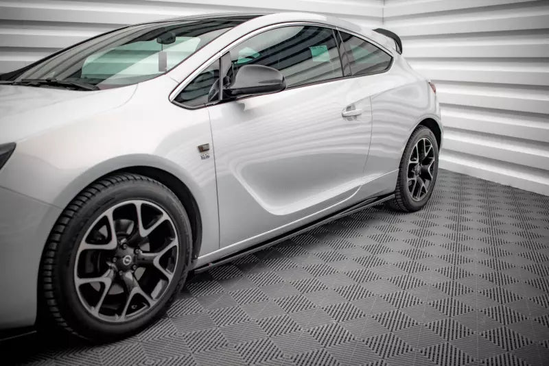 Maxton Design Seitenschweller (Paar) für Opel Astra GTC OPC-Line J Hochglanz schwarz – Ansicht 2