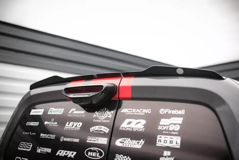 Maxton Design Heckspoiler Lippe für Peugeot Partner Mk3 Hochglanz schwarz – Ansicht 1