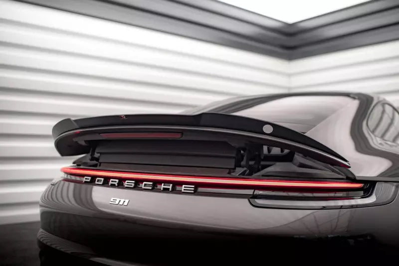 Maxton Design Heckspoiler Lippe für Porsche 911 Carrera 4S 992 Hochglanz schwarz – Ansicht 1
