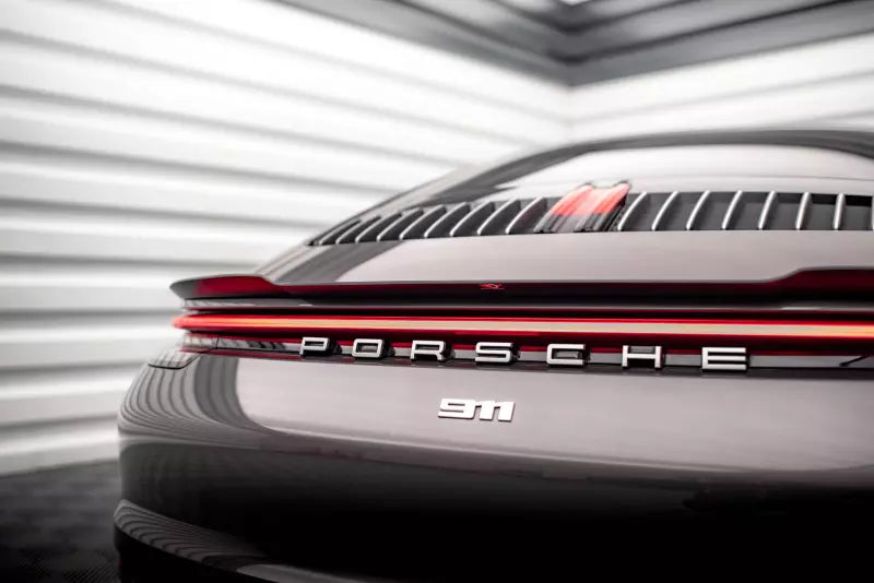 Maxton Design Heckspoiler Lippe für Porsche 911 Carrera 4S 992 Hochglanz schwarz – Ansicht 4