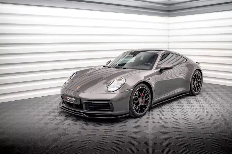 Maxton Design Seitenschweller (Paar) für Porsche 911 Carrera 4S 992 Hochglanz schwarz – Ansicht 3