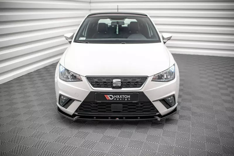 Maxton Design Frontlippe V.1 für Seat Ibiza Mk5 Hochglanz schwarz – Ansicht 1