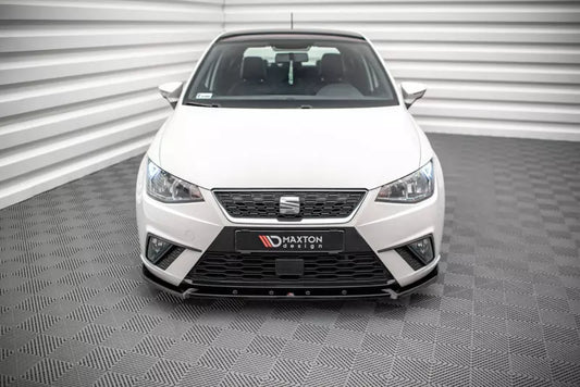 Maxton Design Frontlippe V.1 für Seat Ibiza Mk5 Hochglanz schwarz – Ansicht 1
