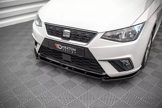Maxton Design Frontlippe V.2 für Seat Ibiza Mk5 Hochglanz schwarz – Ansicht 1