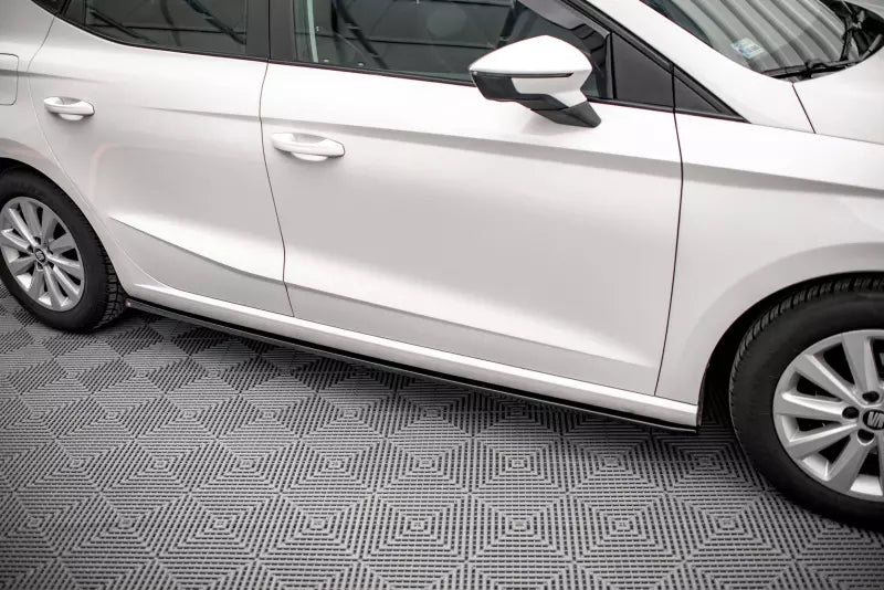 Maxton Design Seitenschweller (Paar) für V.1 für Seat Ibiza Mk5 Hochglanz schwarz – Ansicht 1