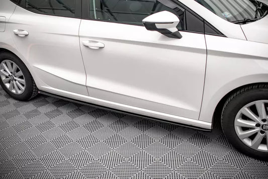 Maxton Design Seitenschweller (Paar) für V.1 für Seat Ibiza Mk5 Hochglanz schwarz – Ansicht 1