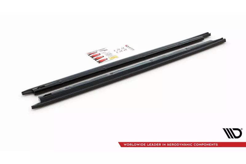 Maxton Design Seitenschweller (Paar) für V.1 für Seat Ibiza Mk5 Hochglanz schwarz – Ansicht 3