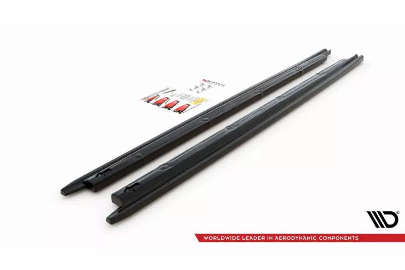 Maxton Design Seitenschweller (Paar) für V.1 für Seat Ibiza Mk5 Hochglanz schwarz – Ansicht 4