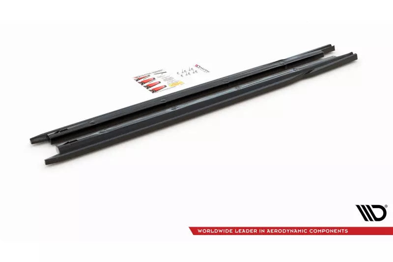 Maxton Design Seitenschweller (Paar) für V.2 für Seat Ibiza Mk5 Hochglanz schwarz – Ansicht 3