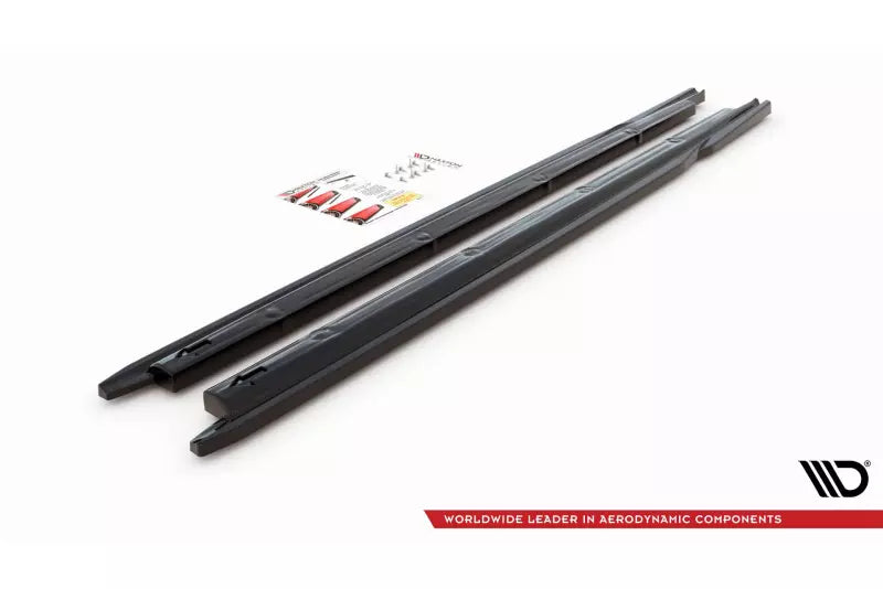 Maxton Design Seitenschweller (Paar) für V.2 für Seat Ibiza Mk5 Hochglanz schwarz – Ansicht 4