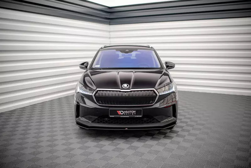 Maxton Design Frontlippe V.1 für Skoda Enyaq iV Hochglanz schwarz – Ansicht 2