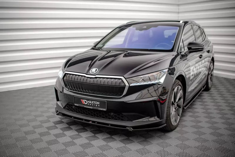 Maxton Design Frontlippe V.2 für Skoda Enyaq iV Hochglanz schwarz – Ansicht 1