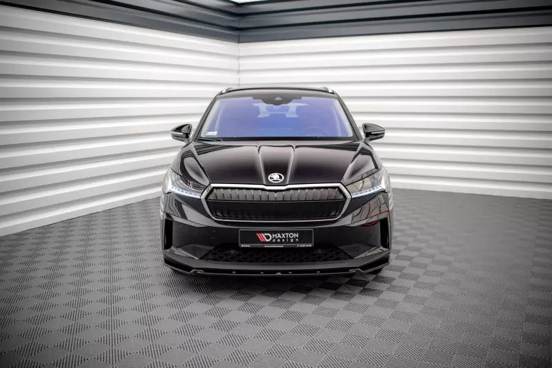 Maxton Design Frontlippe V.2 für Skoda Enyaq iV Hochglanz schwarz – Ansicht 2