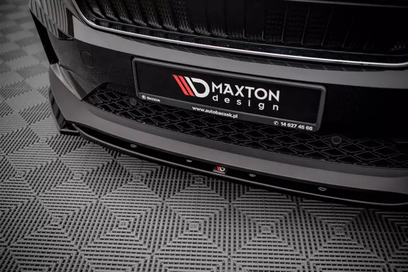 Maxton Design Frontlippe V.3 für Skoda Enyaq iV Hochglanz schwarz – Ansicht 3
