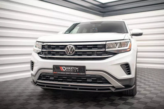 Maxton Design Frontlippe V.2 für VW Atlas Cross Sport Hochglanz schwarz – Ansicht 1