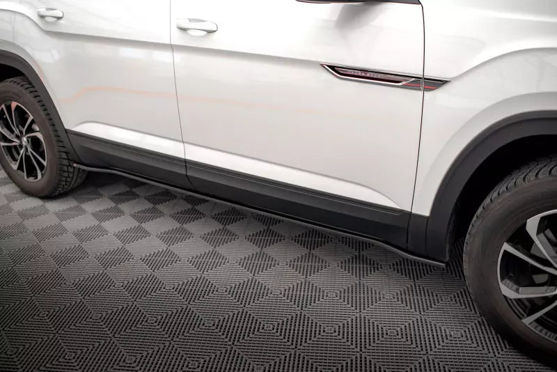 Maxton Design Seitenschweller (Paar) für VW Atlas Cross Sport Hochglanz schwarz – Ansicht 2