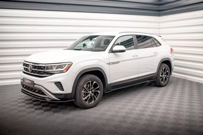 Maxton Design Seitenschweller (Paar) für VW Atlas Cross Sport Hochglanz schwarz – Ansicht 3