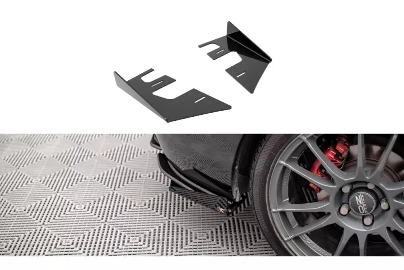 Maxton Design Street Pro Heckdiffusor Flaps Mazda 3 MPS Mk1 Hochglanz schwarz – Ansicht 1