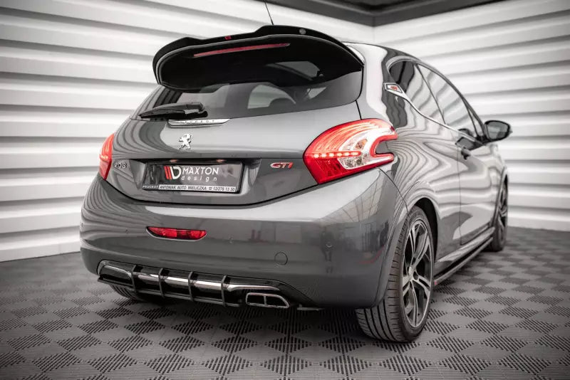 Maxton Design Street Pro Heckdiffusor für Peugeot 208 GTi Mk1 Schwarz – Ansicht 1