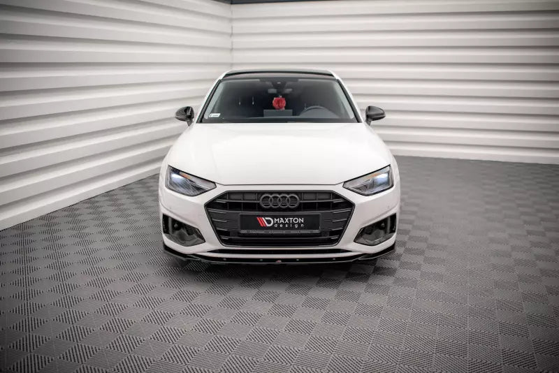 Maxton Design Frontlippe V.2 für Audi A4 B9 Facelift Hochglanz schwarz – Ansicht 2