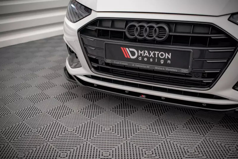 Maxton Design Frontlippe V.2 für Audi A4 B9 Facelift Hochglanz schwarz – Ansicht 3
