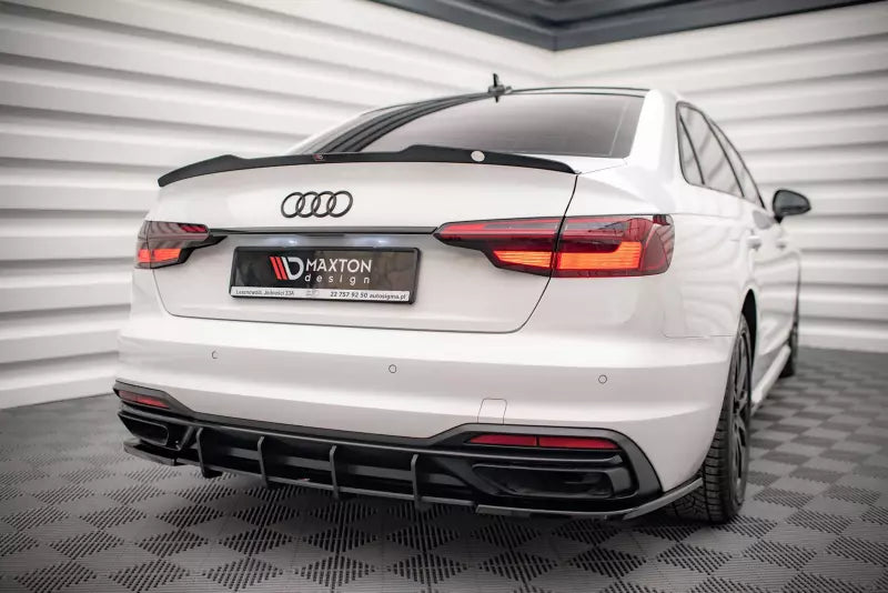 Maxton Design Heckspoiler Lippe für Audi A4 Limousine B9 Hochglanz schwarz – Ansicht 2